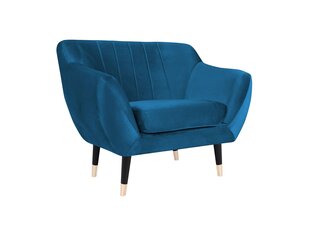 Кресло Mazzini Sofas Benito, синее/черное цена и информация | Кресла | hansapost.ee