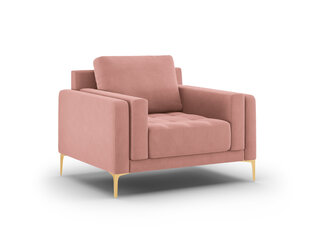 Кресло Mazzini Sofas Orrino, розовое/золотое цена и информация | Кресла | hansapost.ee