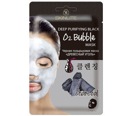 Глубокоочищающая маска для лица с пузырьками Skinlite "ДРЕВЕСНЫЙ УГОЛЬ" 20 г цена и информация | Маски для лица, патчи для глаз | hansapost.ee