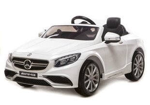 Elektriauto lastele Mercedes S63 AMG, valge hind ja info | Elektrilised autod lastele | hansapost.ee
