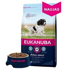 Eukanuba сухой корм для собак среднего размера со свежей курицей 15 кг цена и информация | Сухой корм для собак | hansapost.ee