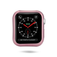 Kaitseümbris Apple Watch 4 40mm pink and transparent hind ja info | Nutikellade aksessuaarid ja tarvikud | hansapost.ee