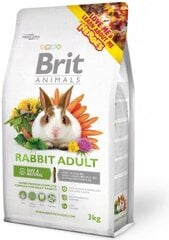 Корм для взрослых кроликов Brit Animals, 3 кг цена и информация | Корм для грызунов | hansapost.ee