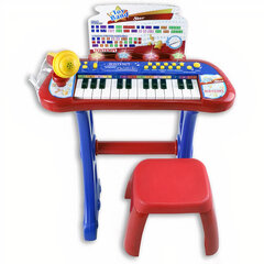 Электронное пианино с микрофоном, подставкой и стулом Bontempi, 13 2410 цена и информация | Развивающие игрушки | hansapost.ee