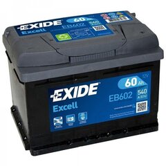 Aku EXIDE EB602 60 Ah 540 A цена и информация | Аккумуляторы | hansapost.ee