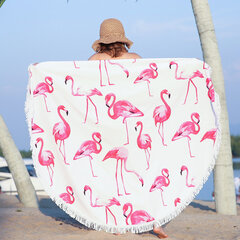 Пляжное полотенце Mandala Flamingo, 150x150 см цена и информация | Полотенца | hansapost.ee