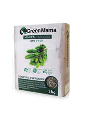 Oksapuude ja igihaljaste taimede väetis Green Mama, 1kg hind ja info | Kuivväetised | hansapost.ee