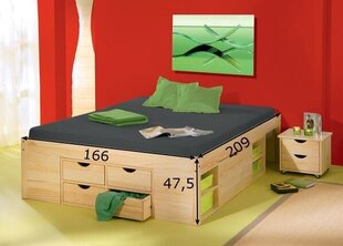 Комплект кровати Claas 160x200 см, сосна цена и информация | Кровать БОНО, белая | hansapost.ee