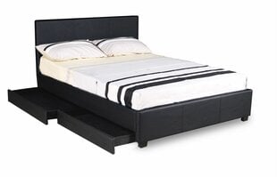 Кровать Victoria Hamon, 160x200 см, черная цена и информация | Кровати | hansapost.ee