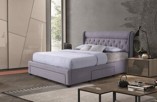 Кровать Luca с ящиками, 160x200 см, серая цена и информация | Кровать БОНО, белая | hansapost.ee