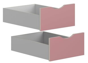 Набор из 2 выдвижных ящиков Stanford SZU/50, серый/розовый цена и информация | Детские шкафы | hansapost.ee