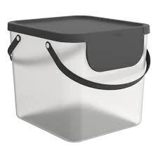 Коробка для сортировки мусора Rotho Albula, 40 л, прозрачная цена и информация | Мусорные ведра | hansapost.ee