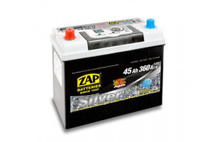 Аккумулятор ZAP Silver Jap (+ -) 45Ah 360A цена и информация | Аккумуляторы | hansapost.ee