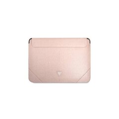 Чехол Guess sleeve GUCS14PSATLP 14” pink Saffiano Triangle цена и информация | Рюкзаки, сумки, чехлы для компьютеров | hansapost.ee