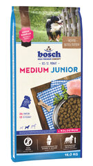 Bosch Petfood Medium Junior 15 kg цена и информация | Сухой корм для собак | hansapost.ee