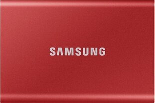 Samsung SSD T7 2TБ, Красный (MU-PC2T0R/WW) цена и информация | Жёсткие диски (SSD, HDD) | hansapost.ee