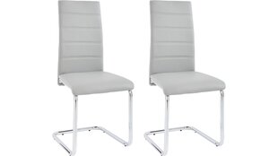 Набор из 2 стульев Amber, светло-серый цена и информация | Стулья для кухни и столовой | hansapost.ee