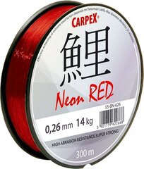 Monofilamendist nöör Carpex Neon Red 300 m 0 33 mm