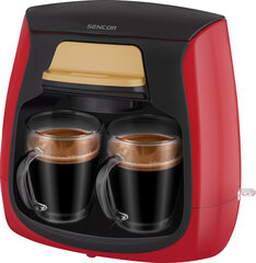 Kohvimasin kahele tassile Sencor SCE2101RD, punane hind ja info | Kohvimasinad ja espressomasinad | hansapost.ee