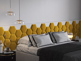 Мягкие настенные панели, 3 шт., Cosmopolitan Design Lovon R1, желтые цена и информация | Мягкие стеновые панели | hansapost.ee