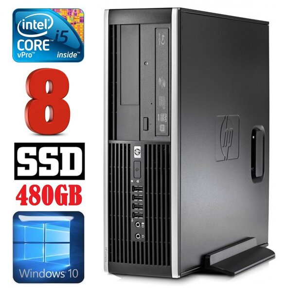 HP 8100 Elite SFF i5-650 8GB 480SSD DVD WIN10 hind ja info | Lauaarvutid | hansapost.ee